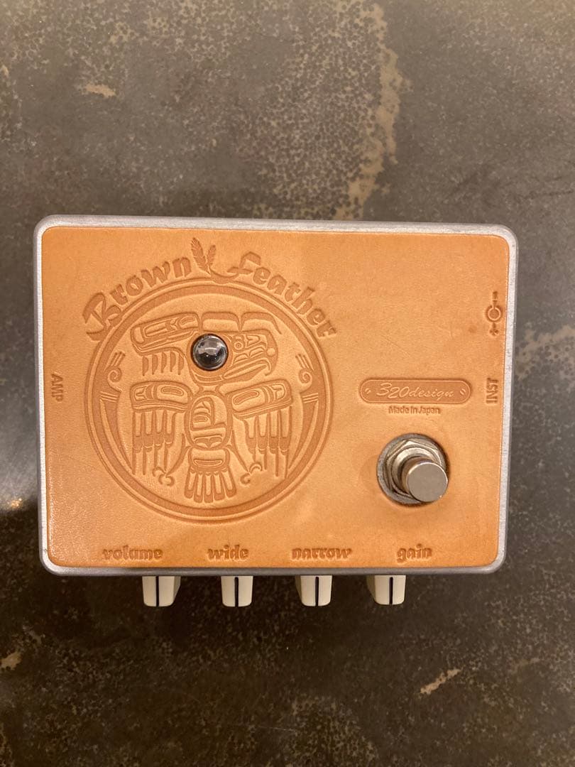 320design Brown Leather ギターエフェクター