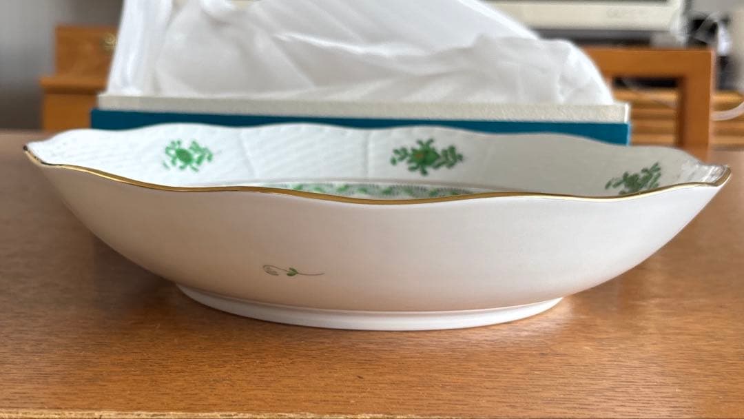 ヘレンド(HEREND) アポニーグリーン ディッシュ 26.5cm プレート