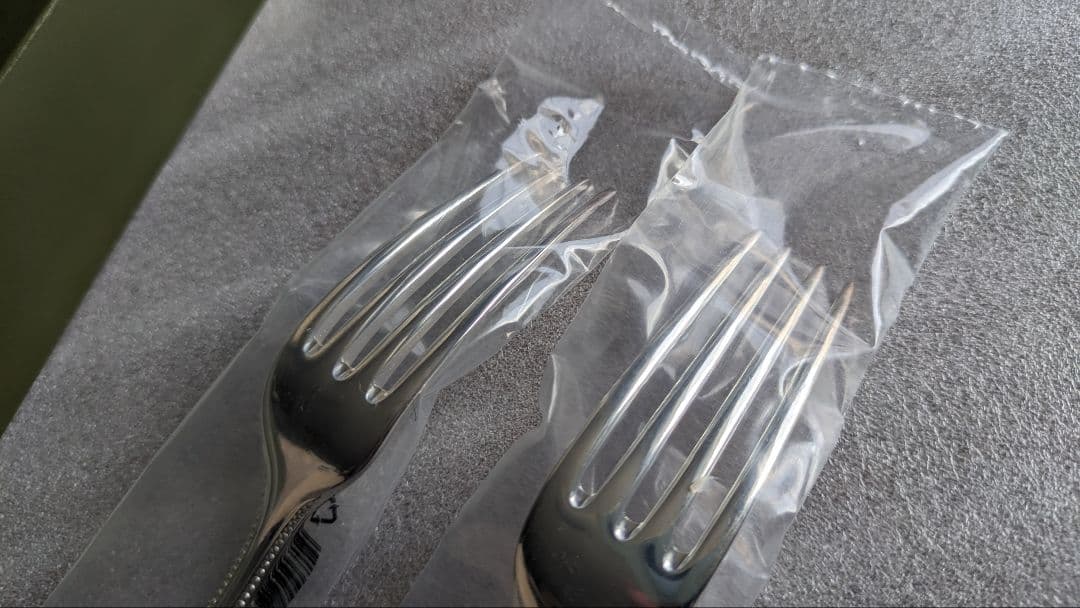 クリストフル　スタンダードディナーフォーク　パール　2本セット