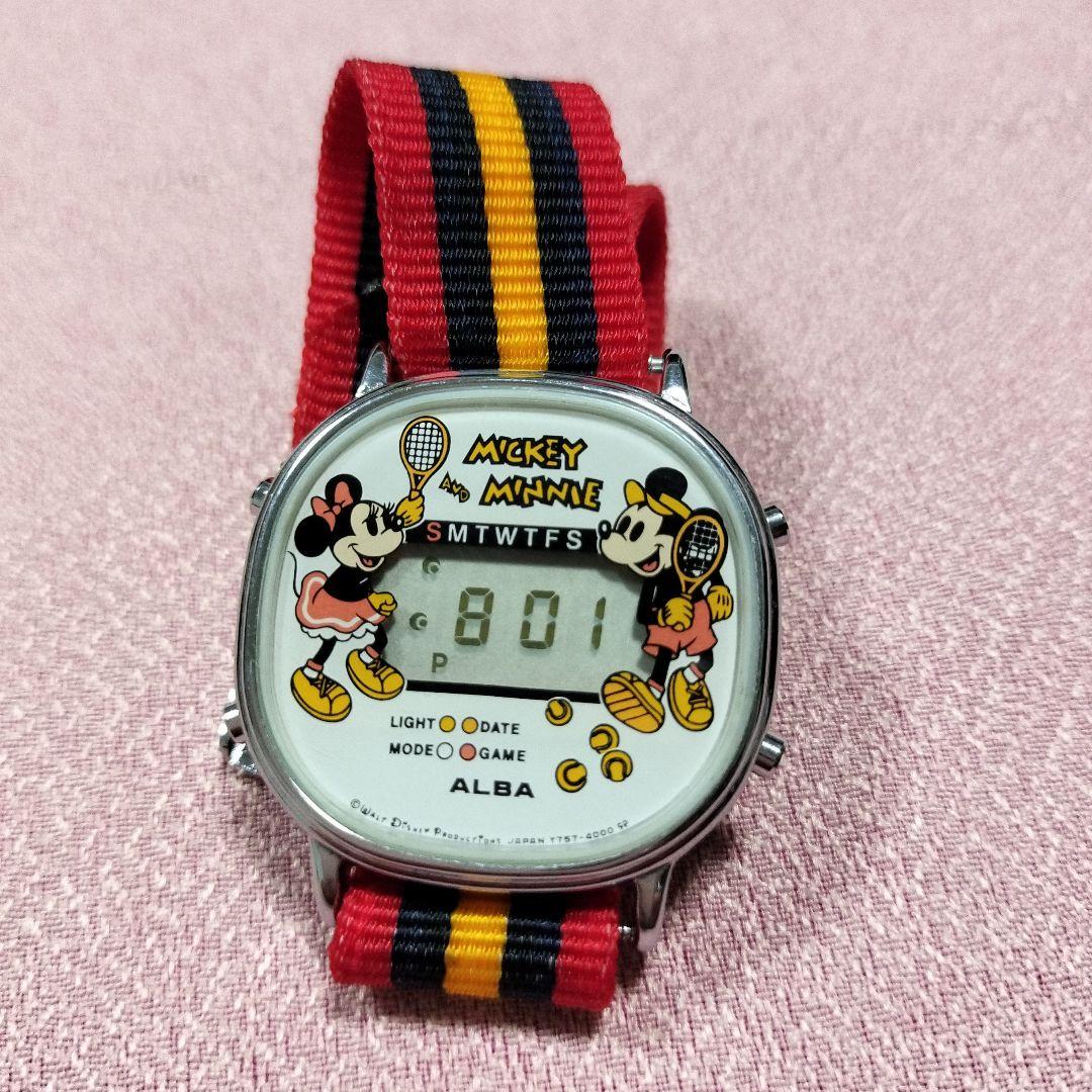 美品】セイコー アルバ ミッキーマウス 限定 腕時計 テニスゲーム機能