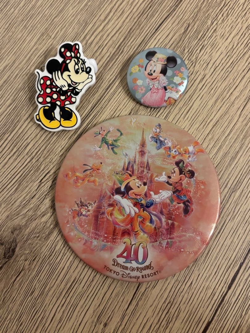 ミニーマウス 缶バッジ - メルカリ