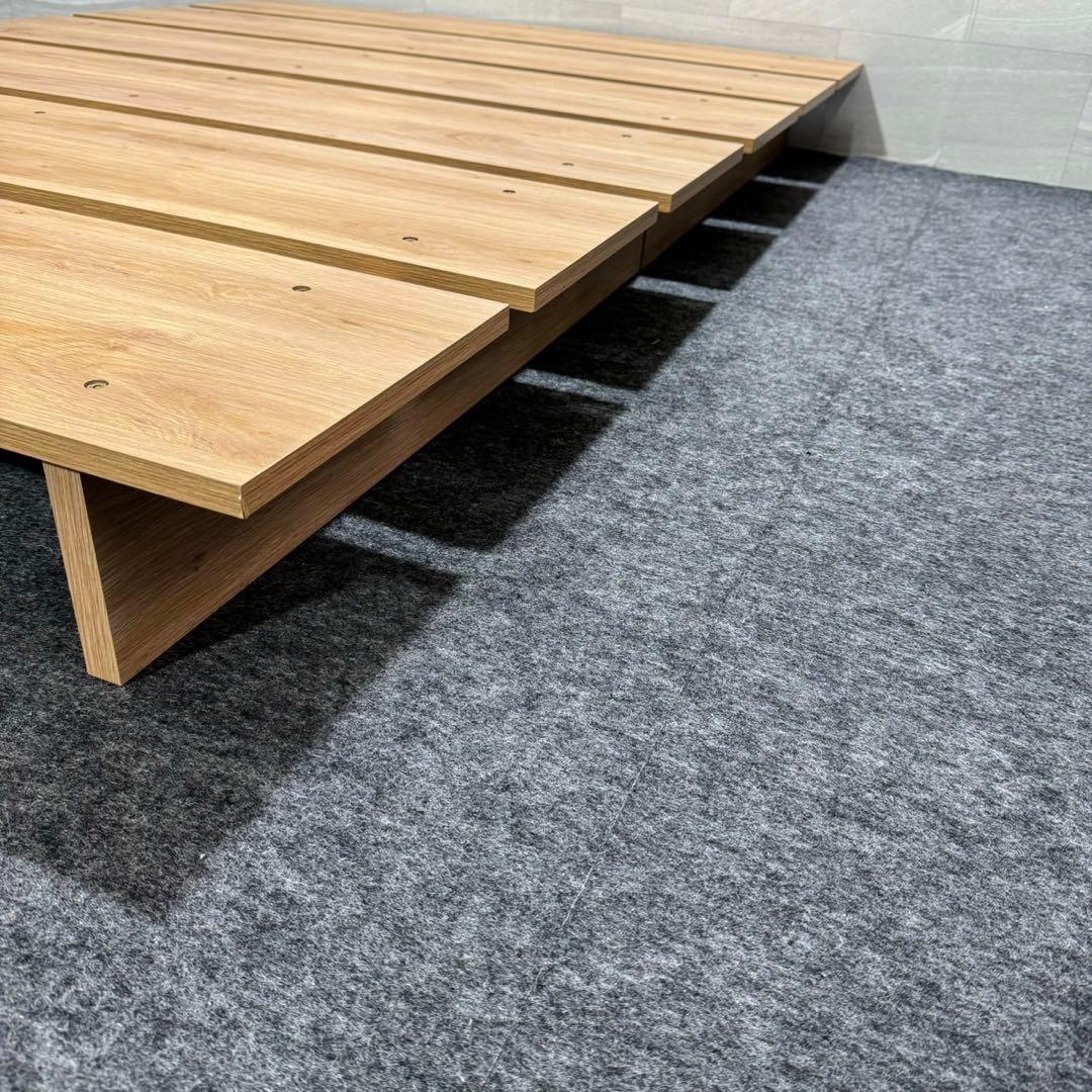 LOWYA ロウヤ セミダブル ベッド ベッドフレーム d5023 ロータイプ