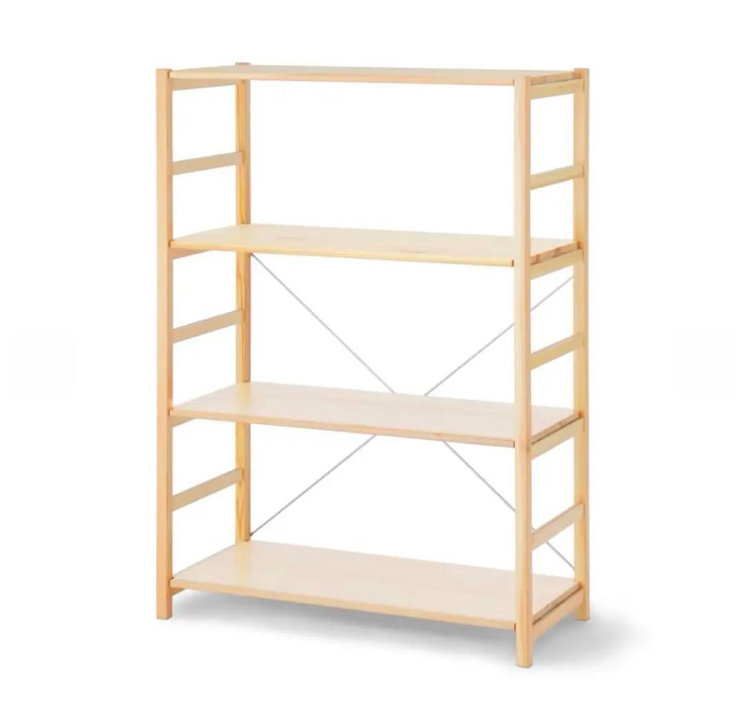 無印良品　パイン材ユニットシェルフ　８６ｃｍ幅・中