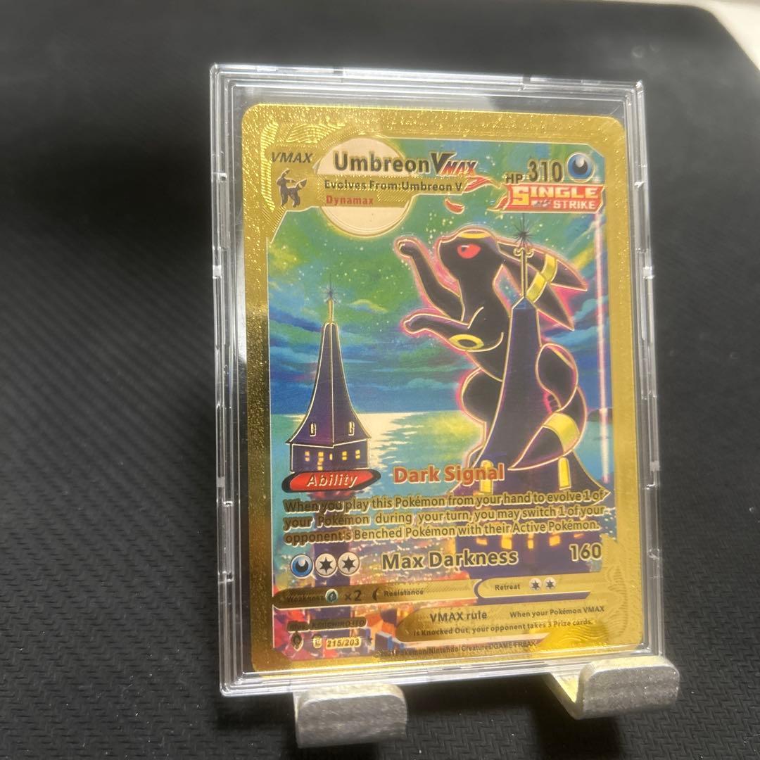 ポケモンカード 海外版ゴールドカード ブラッキーvmax - メルカリ