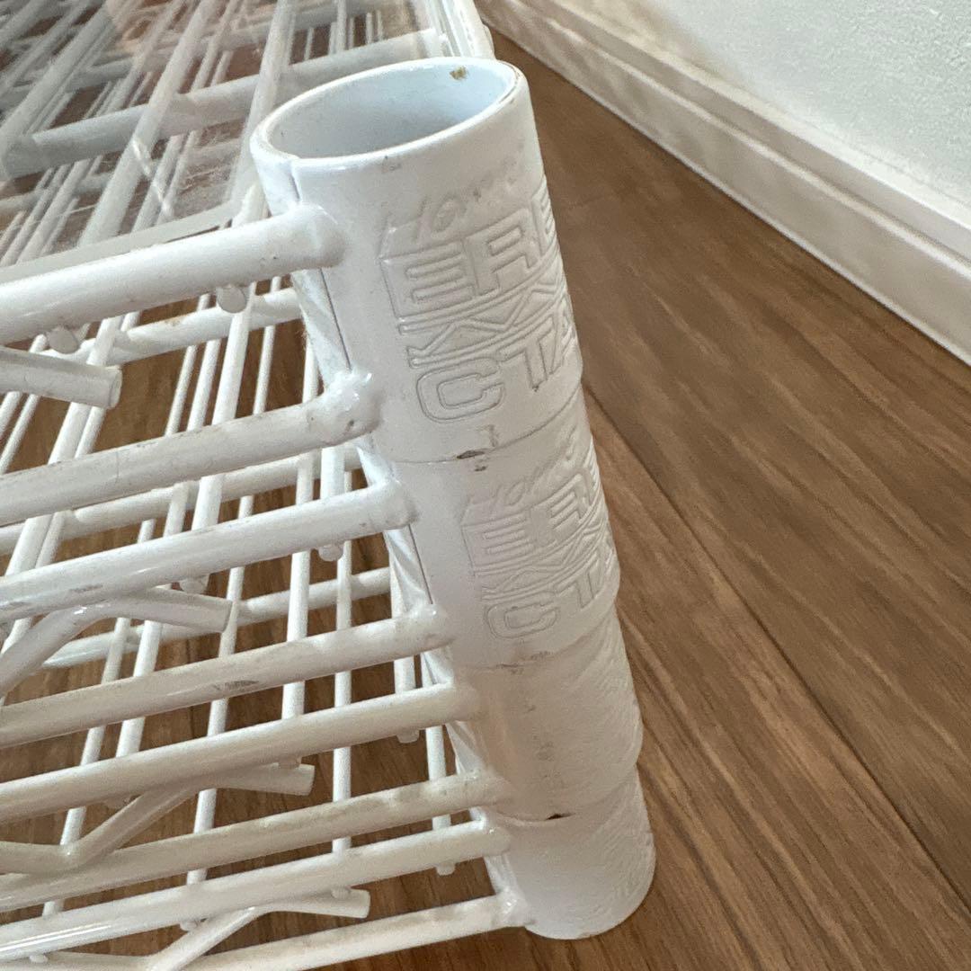 ホームエレクター シェルフ 4段 棚 幅90×奥行45×高さ100cm 白