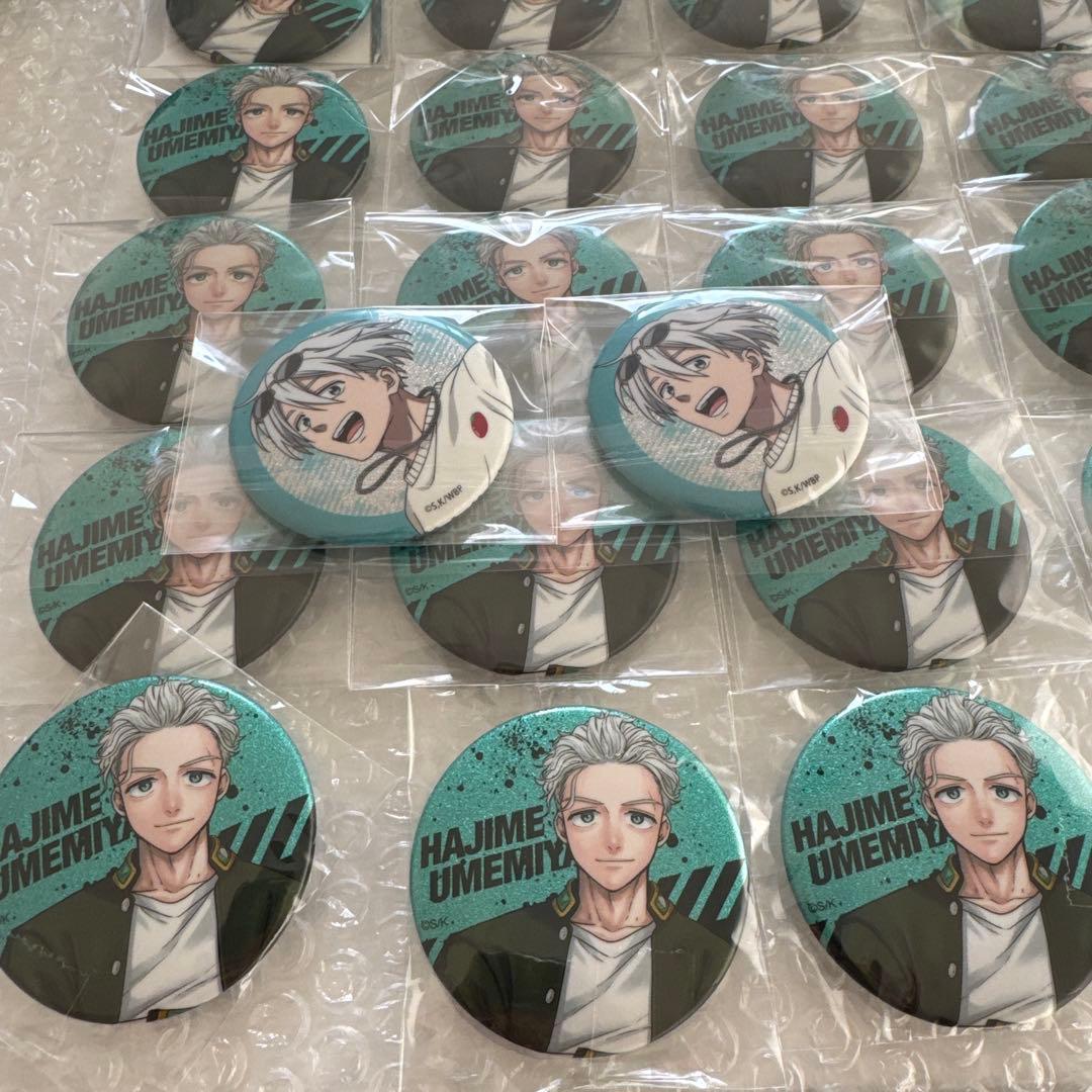 ウィンブレ 梅宮一 ウィンブレ展 WIND BREAKER 缶バッジ ホロ缶