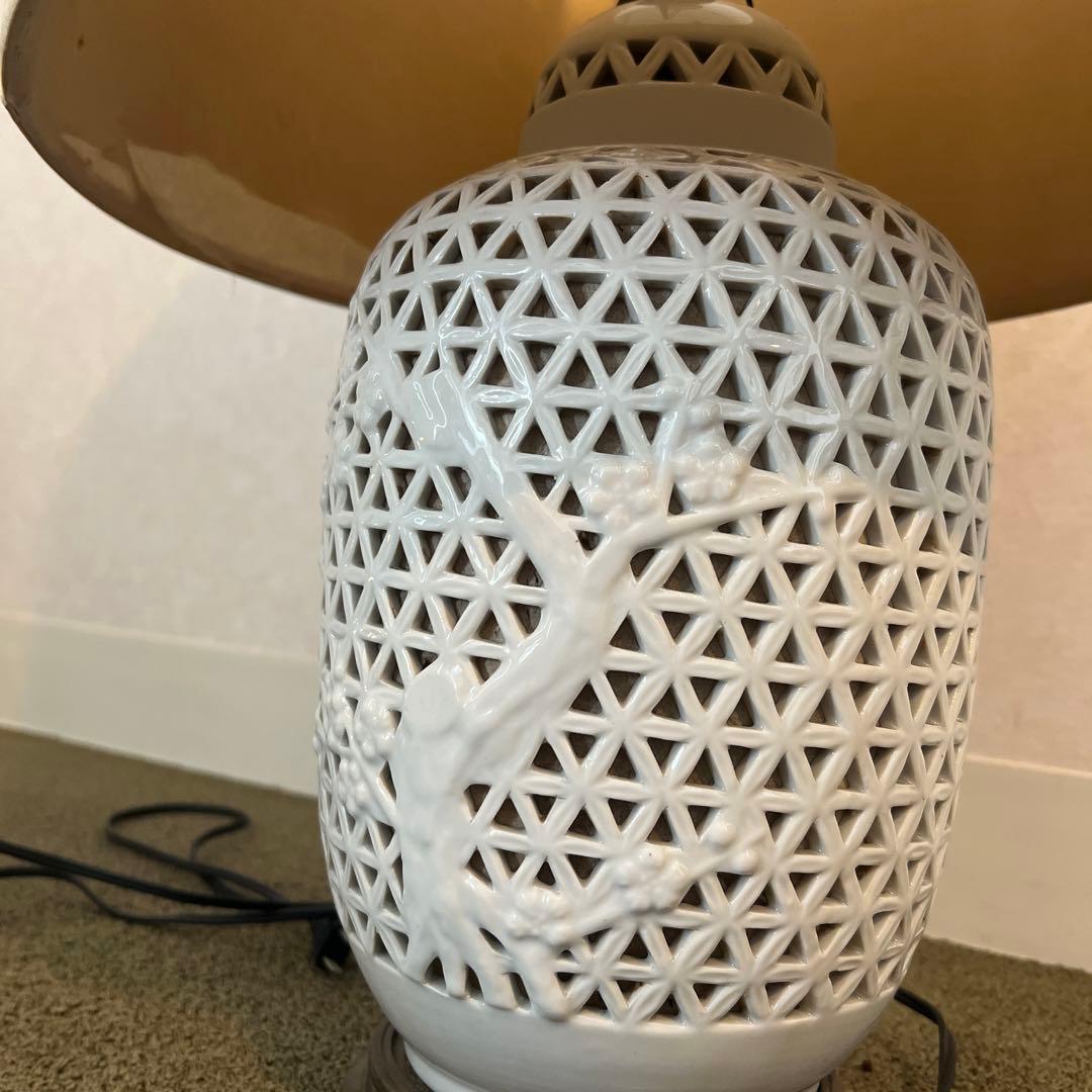 アンティークランプ　陶器　１つ