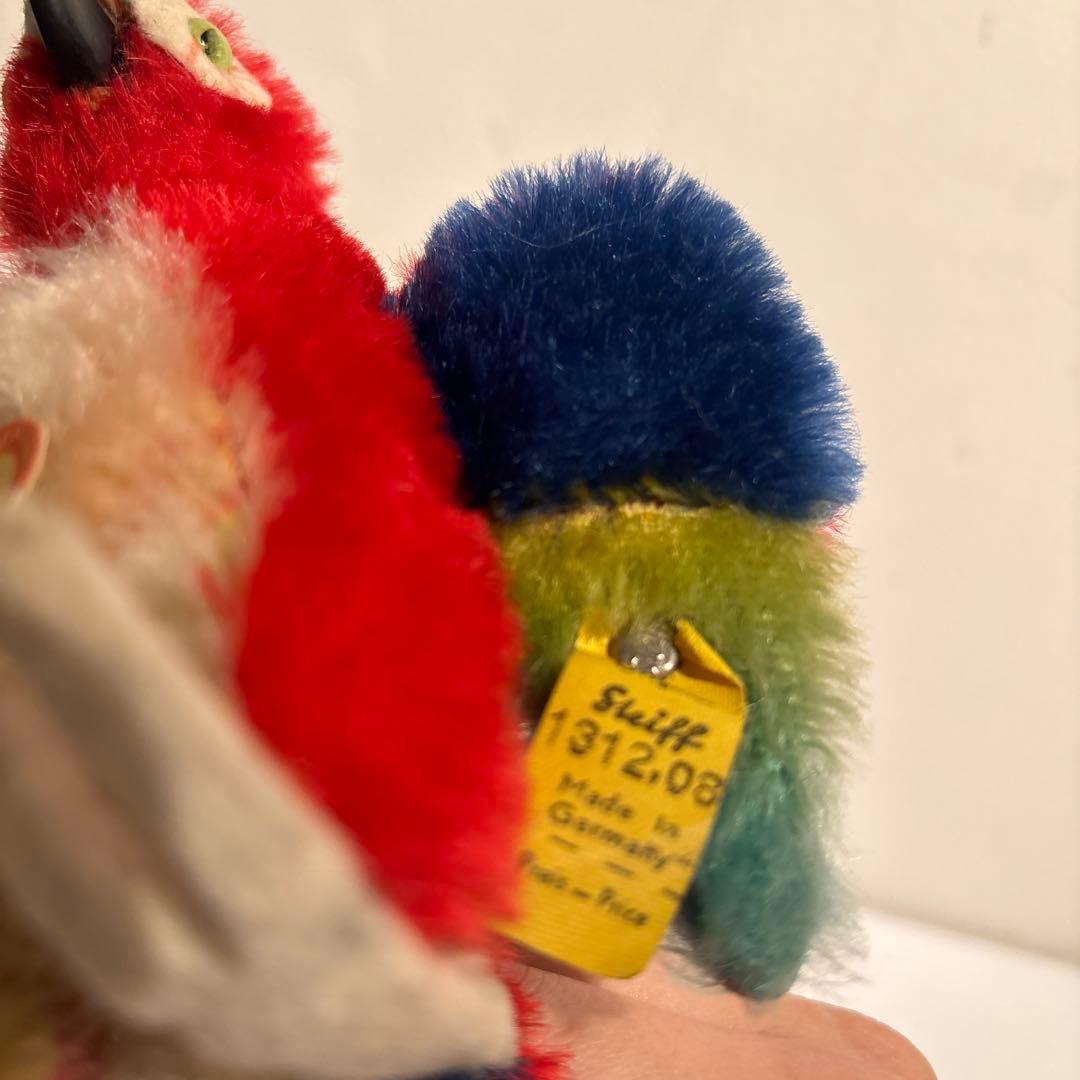 シュタイフ おうむ ぬいぐるみ オールドシュタイフ ヴィンテージ