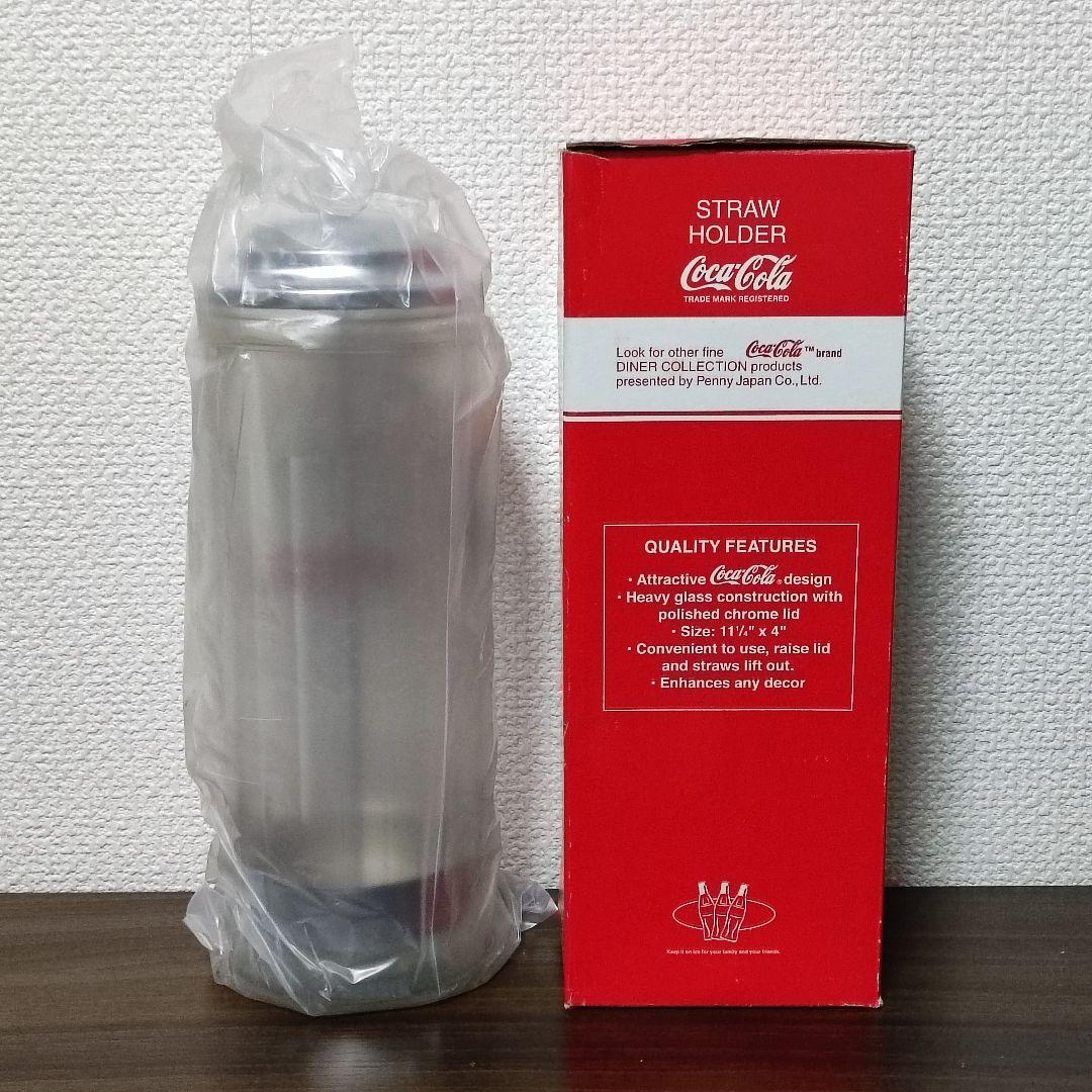 【コカコーラ】ストロー ホルダー ディスペンサー レトロ ガラス製