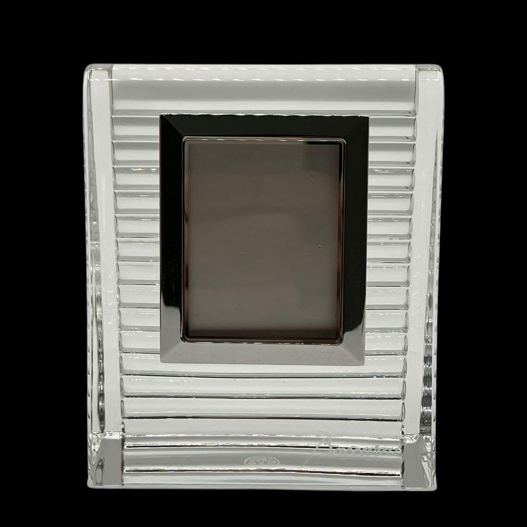 希少　未使用保管品　Baccarat バカラ　フォトフレーム　写真立て　スタンド