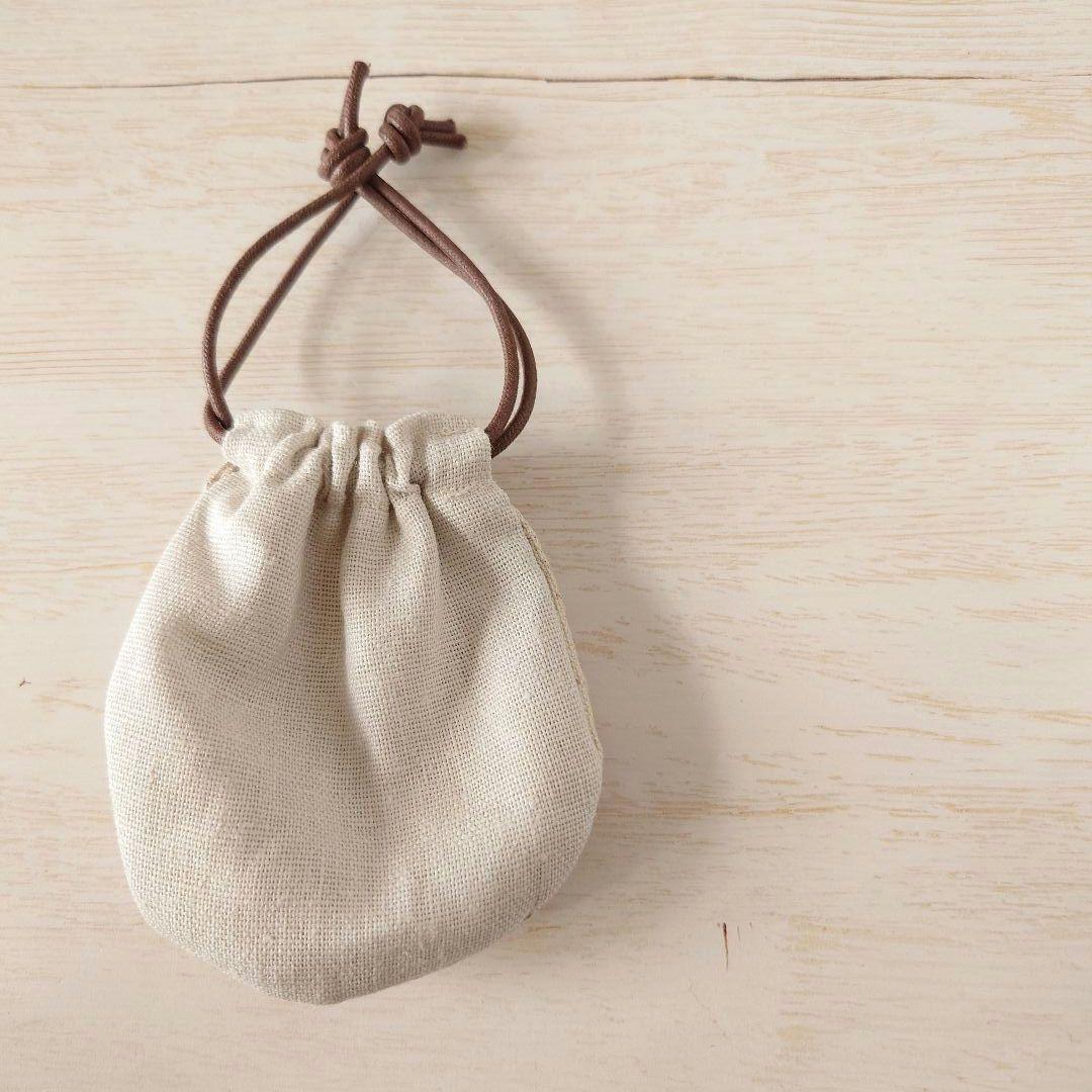 ちっちゃな巾着サシェ/詰替えタイプ【りすくんとどんぐり】