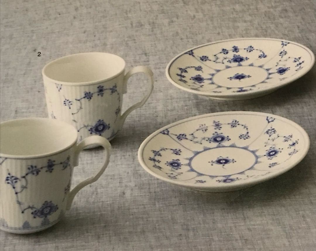 ロイヤルコペンハーゲン ペアマグ&クーププレート 2枚 【新品未使用】