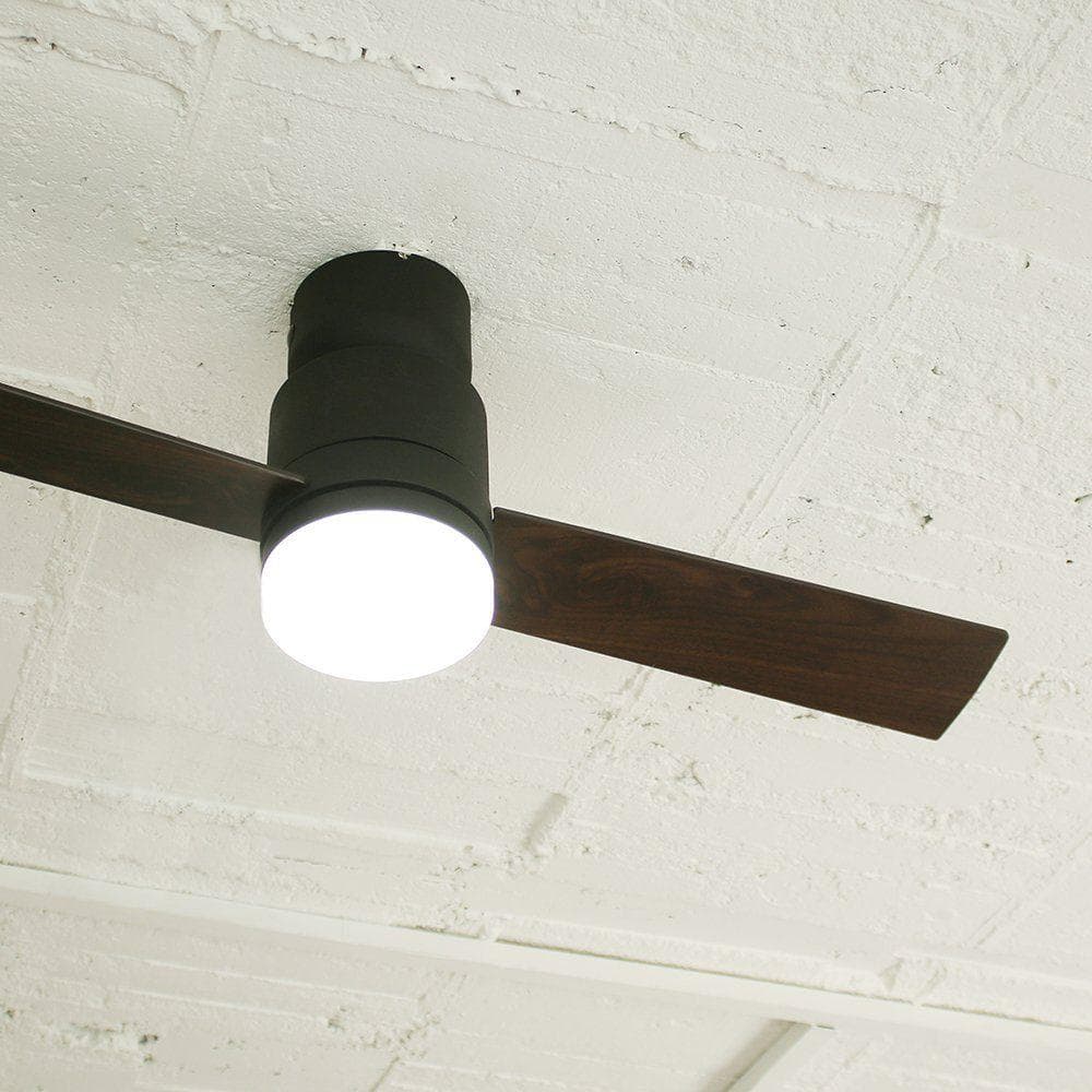 JAVALO ELF LEDシーリングファン ブラックリモコン付 6畳～8畳