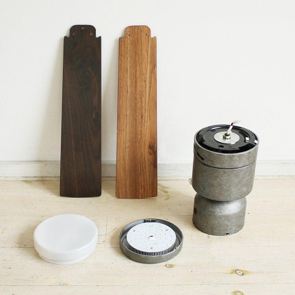 JAVALO ELF LEDシーリングファン ブラックリモコン付 6畳～8畳