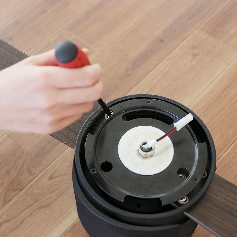 JAVALO ELF LEDシーリングファン ブラックリモコン付 6畳～8畳