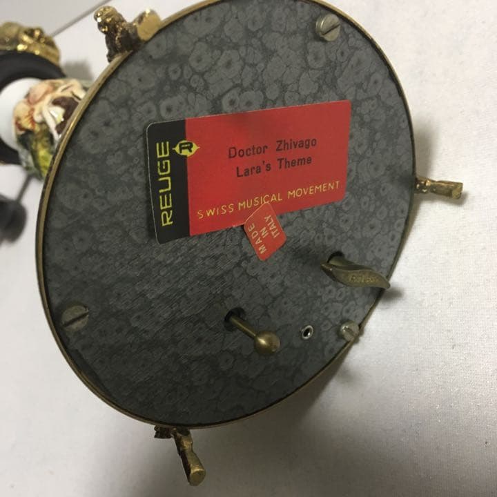 アンティーク　REUGE リュージュ　イタリー製　オルゴール　置物　イタリア製