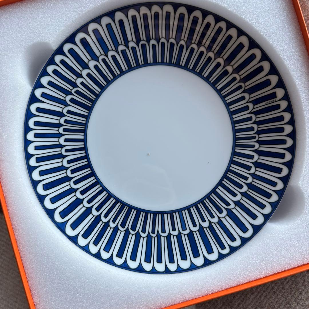 エルメス　ブルー　ダイユール　プレート　新品未使用