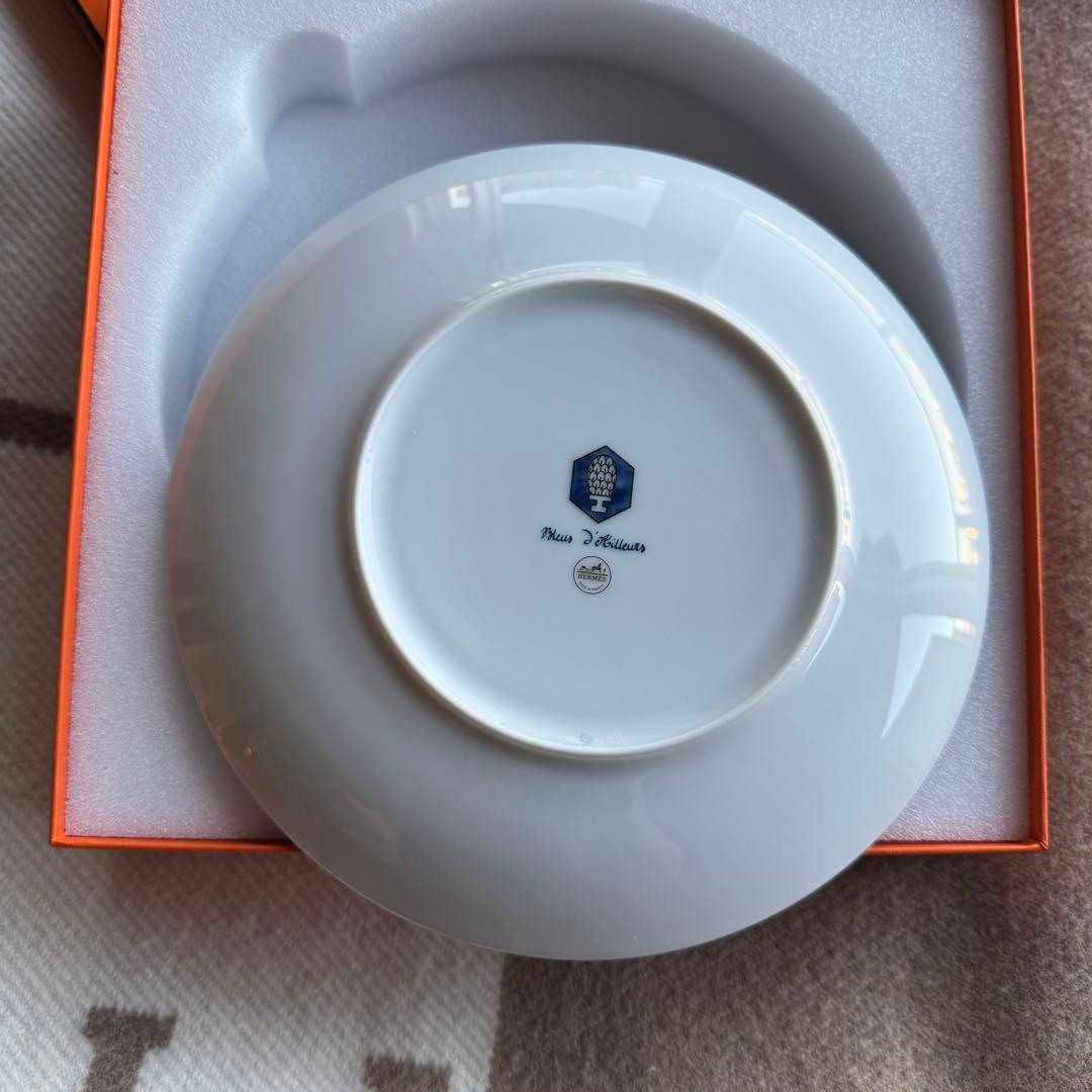 エルメス　ブルー　ダイユール　プレート　新品未使用