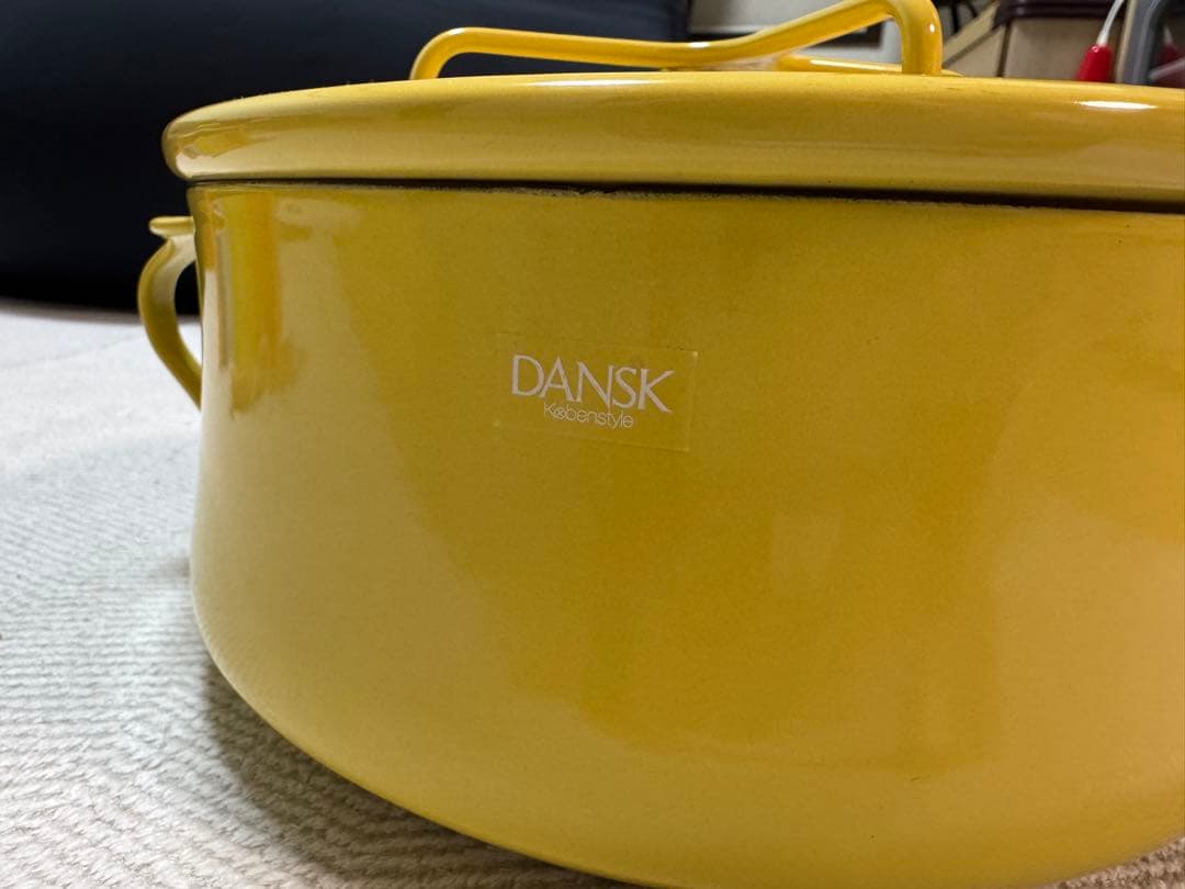 【美品・廃盤色】DANSK Köbenstyle 両手鍋 イエロー 約23cm
