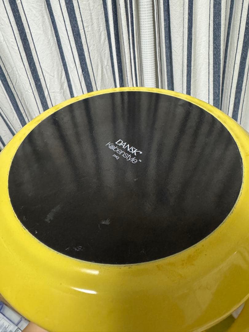 【美品・廃盤色】DANSK Köbenstyle 両手鍋 イエロー 約23cm