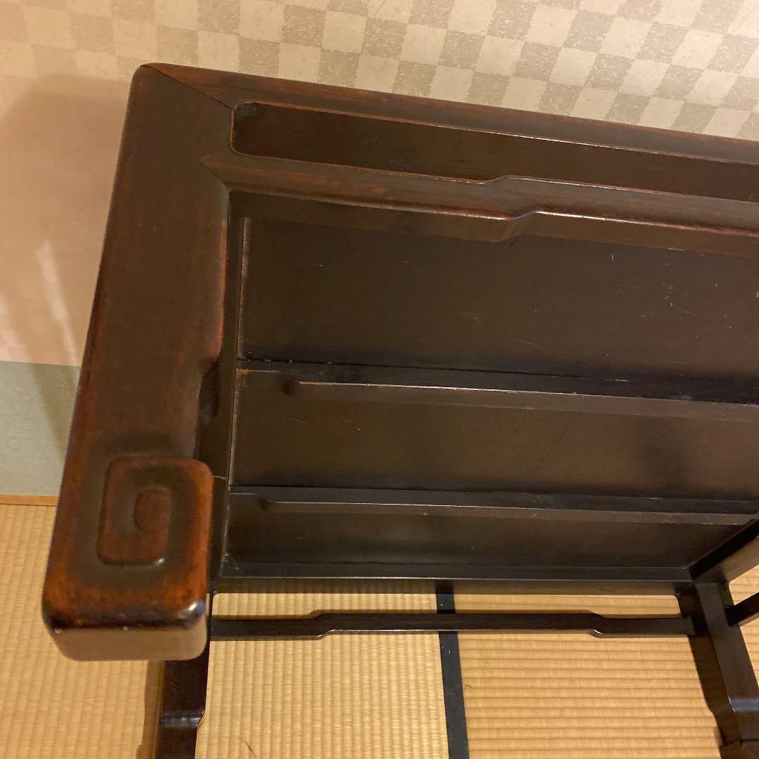 唐木のローテーブル、骨董品