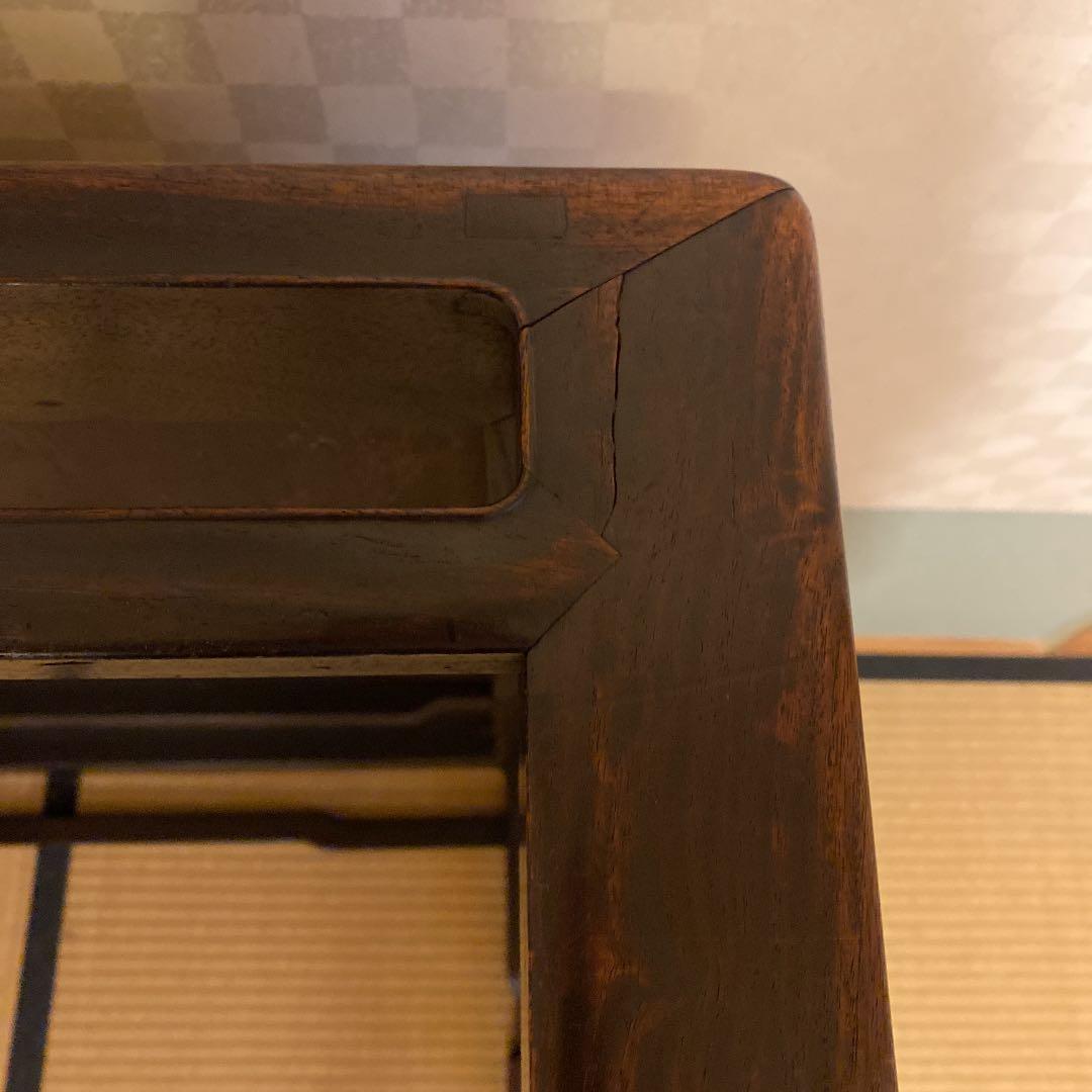 唐木のローテーブル、骨董品