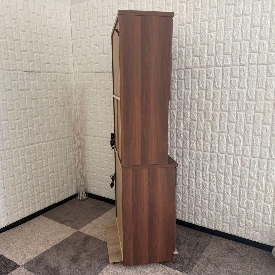 しゅう◎即購入歓迎✨ニトリ　キッチンボード　食器棚　ブラウン系　美品