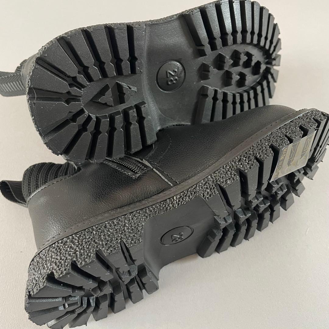 七五三　3歳　男の子　正絹アンティークお着物セット　正絹マスタード被布　黒ブーツ