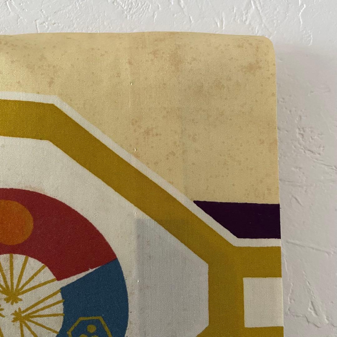 七五三　3歳　男の子　正絹アンティークお着物セット　正絹マスタード被布　黒ブーツ