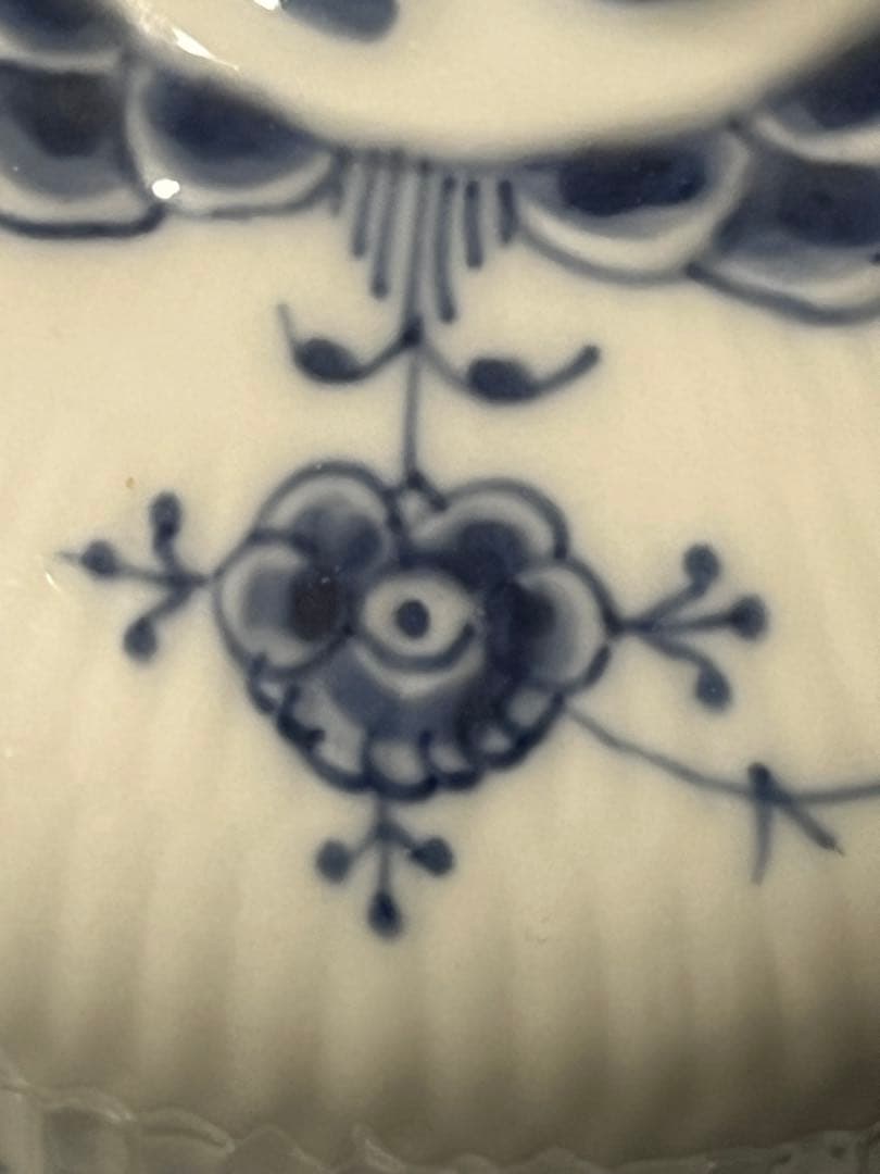 ロイヤルコペンハーゲン ハーフレース　ドーム型バターディッシュ　レア