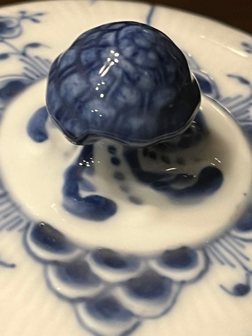 ロイヤルコペンハーゲン ハーフレース　ドーム型バターディッシュ　レア