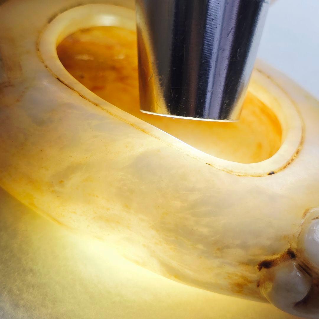 古文房具 本物和田白玉 原石 手彫 清代 双龍出郭 筆洗 筆添 墨池 水鉢 激安