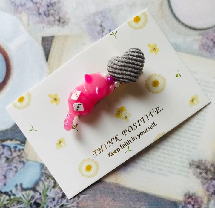 じゃれねこチャンとコーデュロイ♡　ヘアクリップ　チェシャ猫