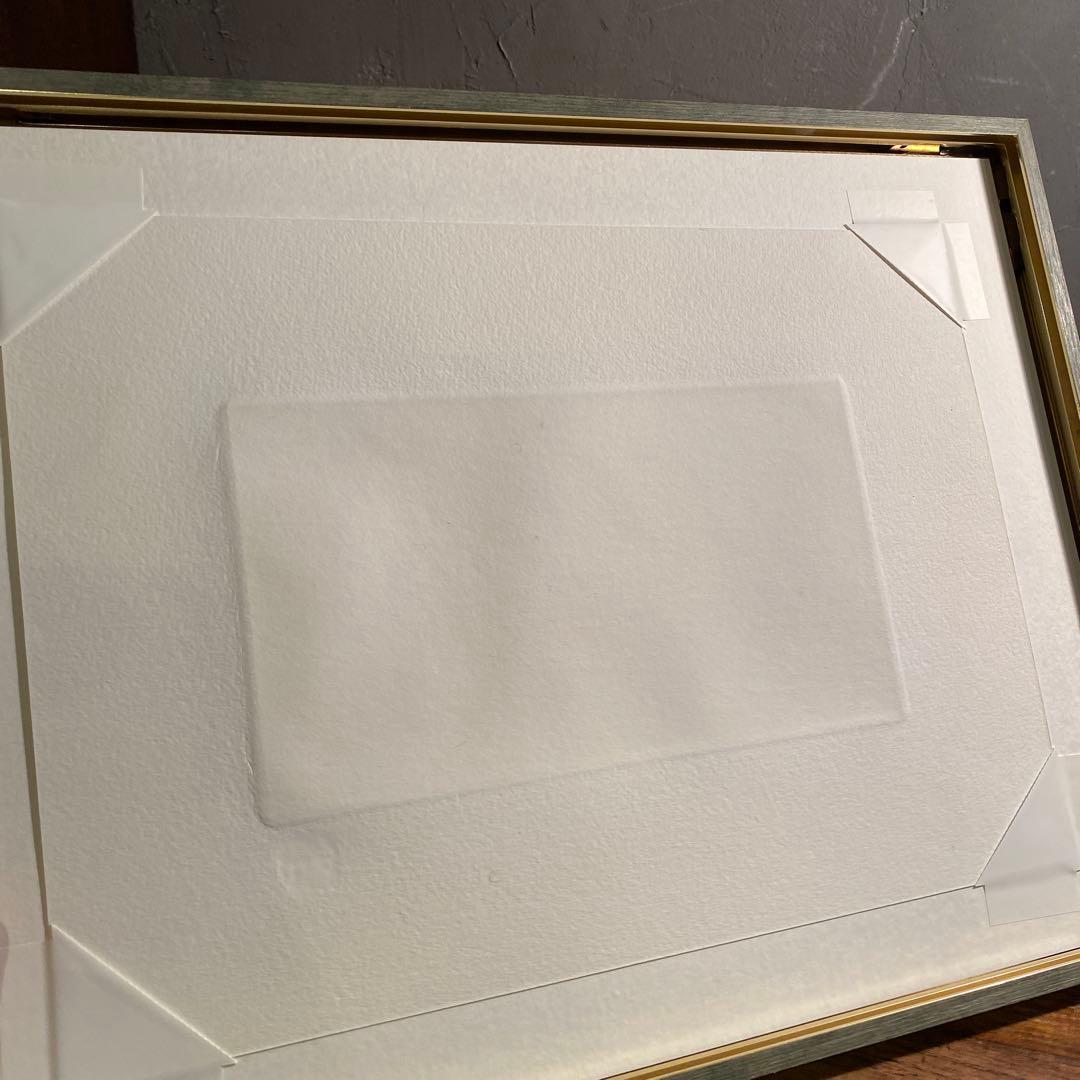 生田宏司作 カタクリの花 メゾチント版画 銅板 エディションナンバー