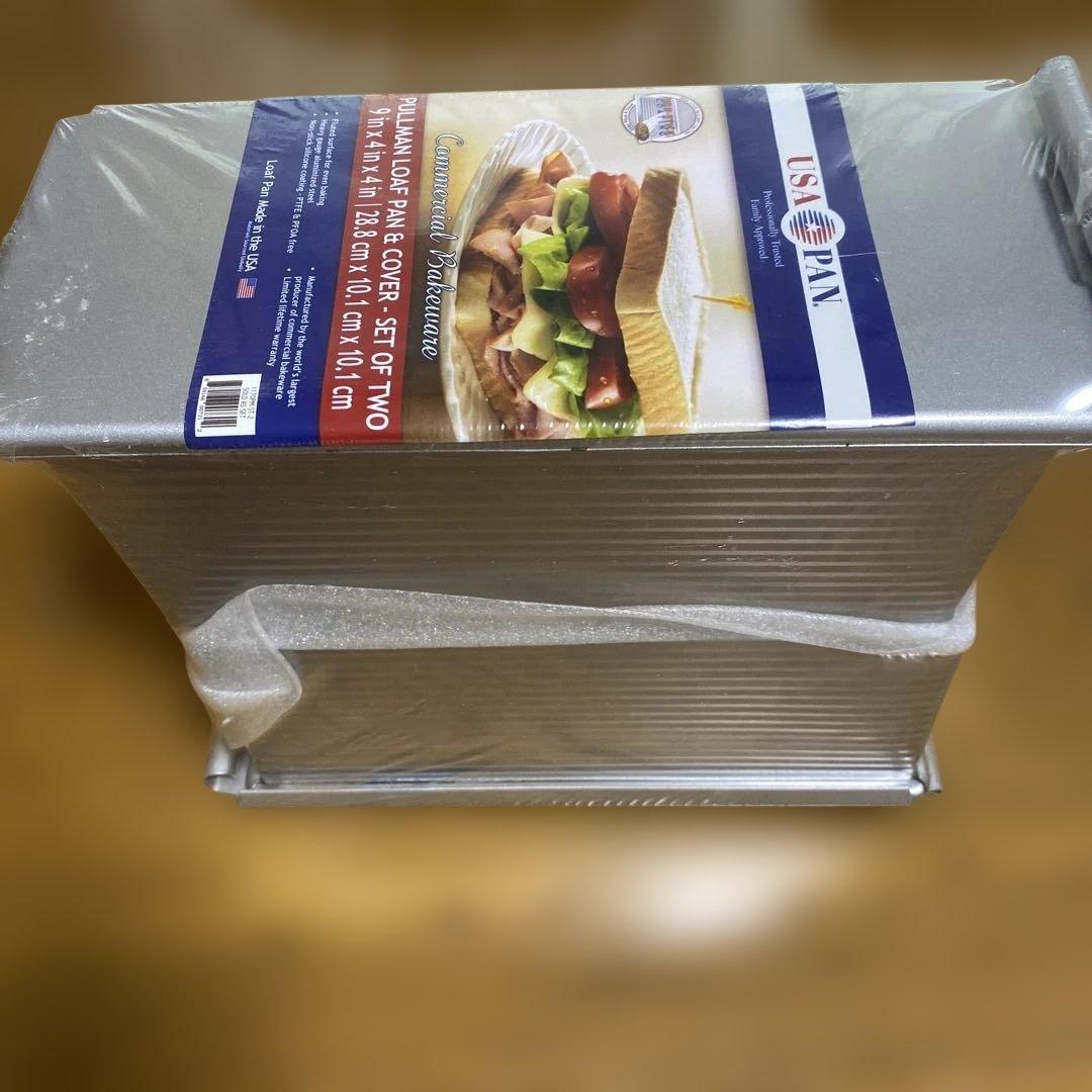 USA PAN Bakeware プルマンローフパン＆フタ　2個セット　パン型