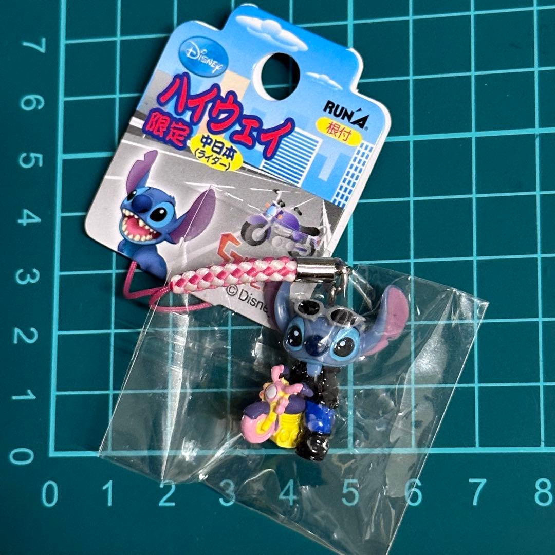 ご当地　スティッチ　ストラップ　根付　平成レトロ　ハイウェイ　ライダー　バイク