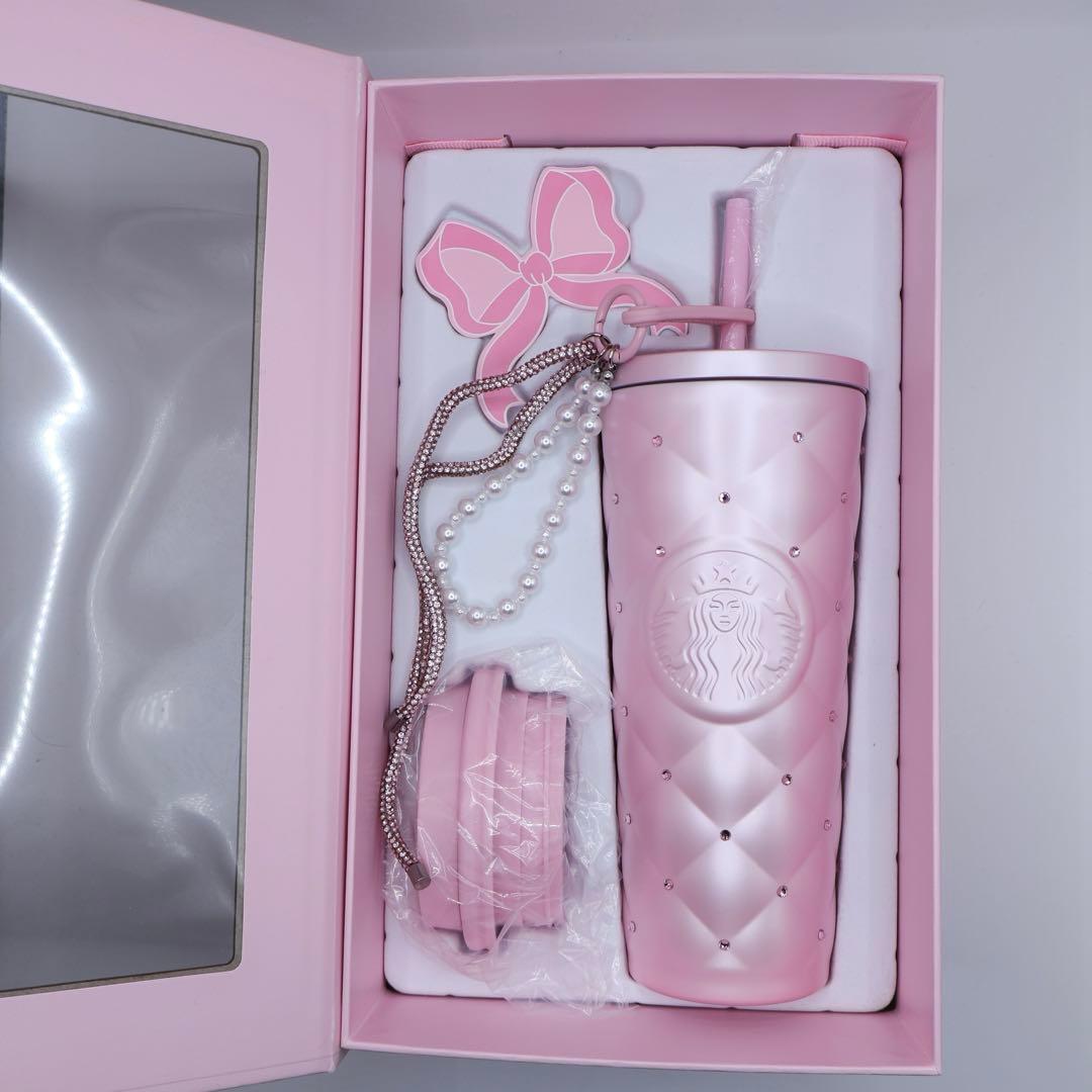 中国スターバックス ステンレスタンブラー ラインストーン