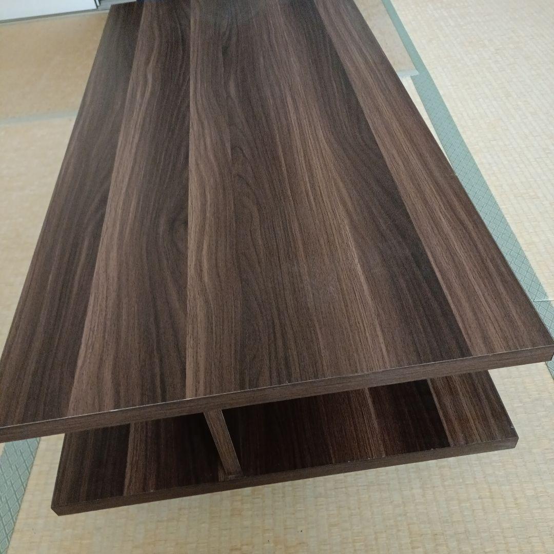 値下げ☆センターテーブル 幅115×奥行55cm 収納棚付き