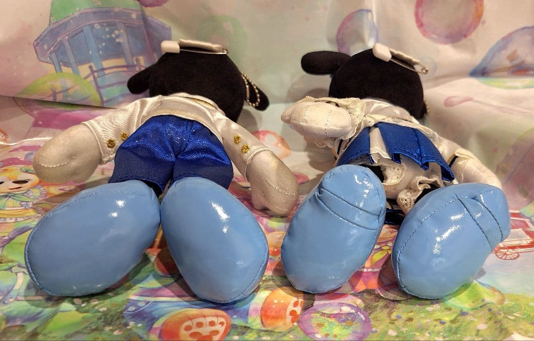 ミッキー&ミニー　ぬいぐるみバッジセット『TDSプラザエントランス』ディレクター