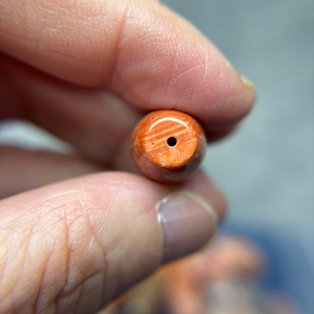 ユッキーフォッシルコーラル　天珠　1-308