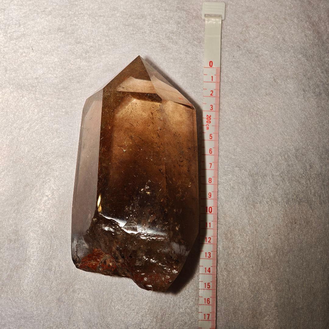 【1キロ超】ゴールドルチルクォーツ クリスタルタワー 天然石 金針