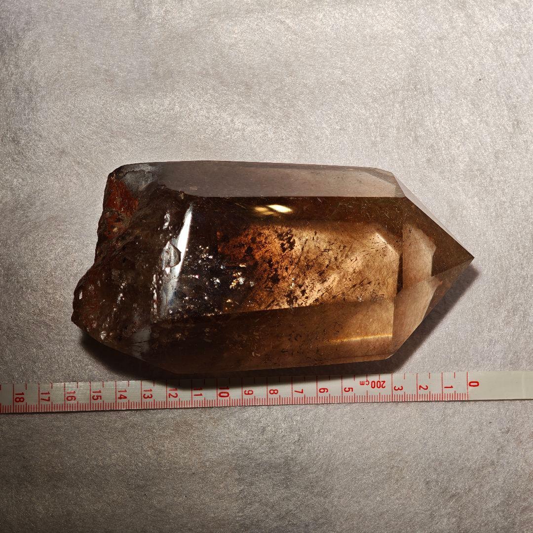 【1キロ超】ゴールドルチルクォーツ クリスタルタワー 天然石 金針