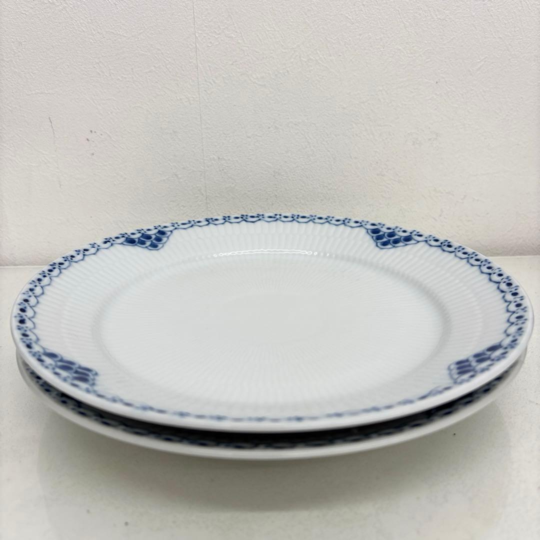 ロイヤルコペンハーゲン プリンセスブルー 大皿 24.5cm 2枚セット