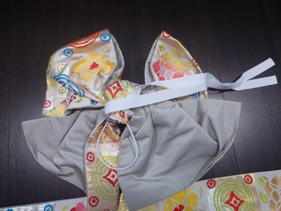 七五三　作り帯　正絹　龍村