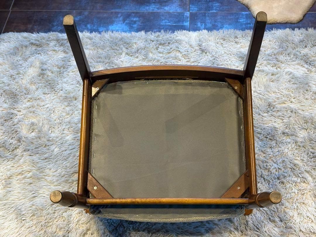 ①　リメイク品　尾州生地　ホワイト座面　カリモク　コロニアル　アームソファ　NI