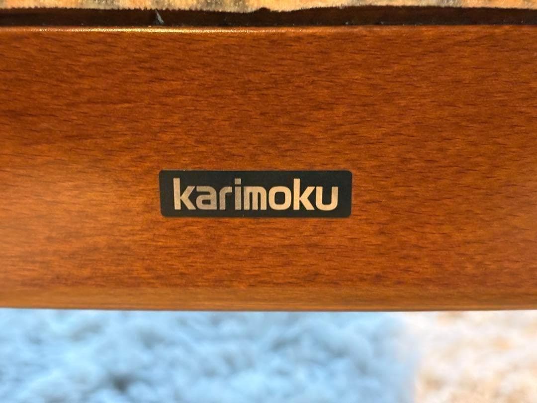 ①　リメイク品　尾州生地　ホワイト座面　カリモク　コロニアル　アームソファ　NI