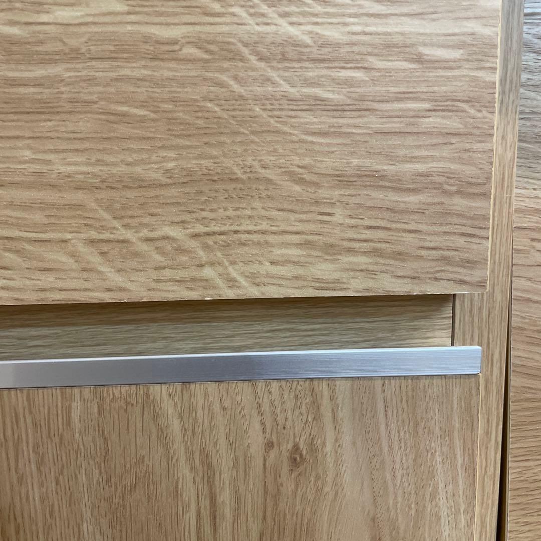 ベルメゾン　ナチュラルウッド キッチンカウンター 幅110cm〜170cm