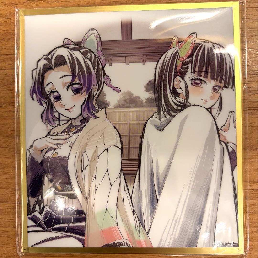 鬼滅の刃 無限城編 WEBSHOPくじ アクリル色紙 胡蝶しのぶ×栗花落カナヲ