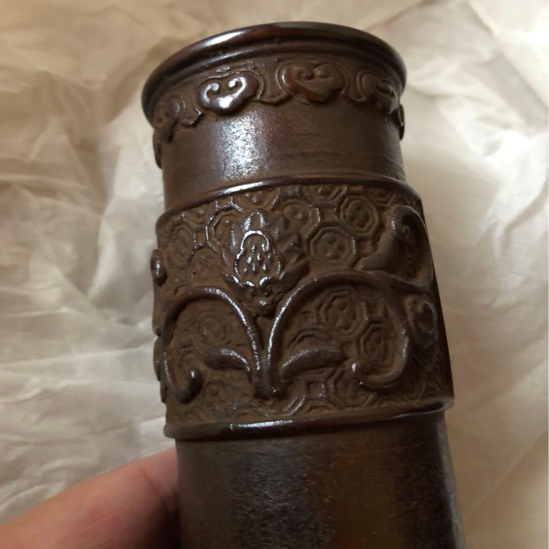 蠟型鋳銅 唐草文 皆具 須賀月真氏作 共箱入 - メルカリ