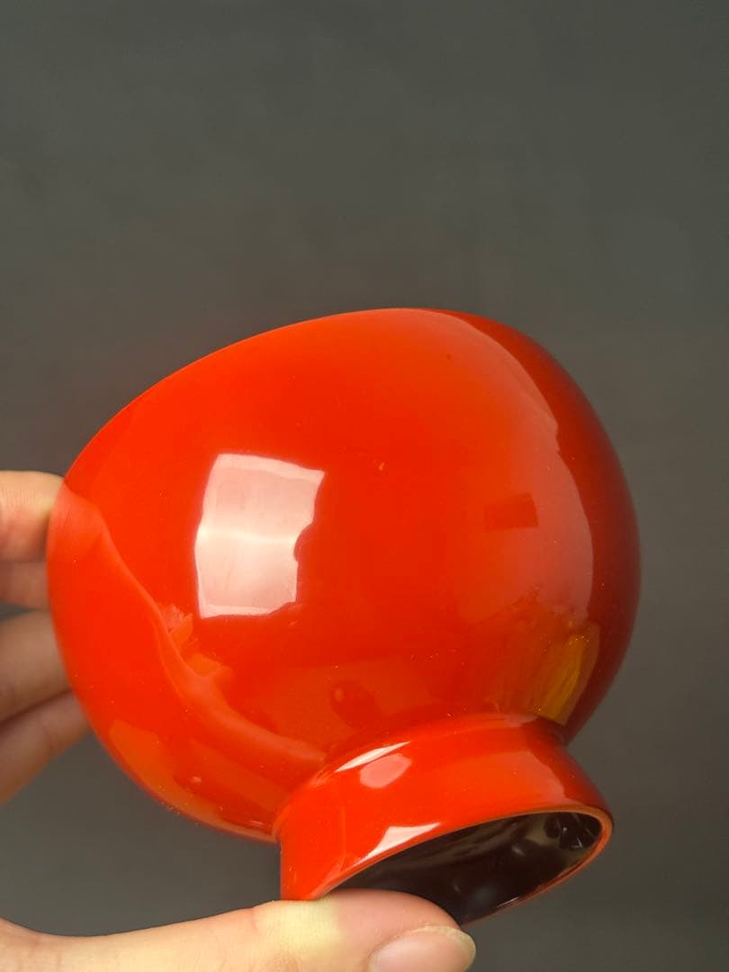 輪島塗 絵付 まり椀 5客 本堅地 中島松朗 (九香)作 布